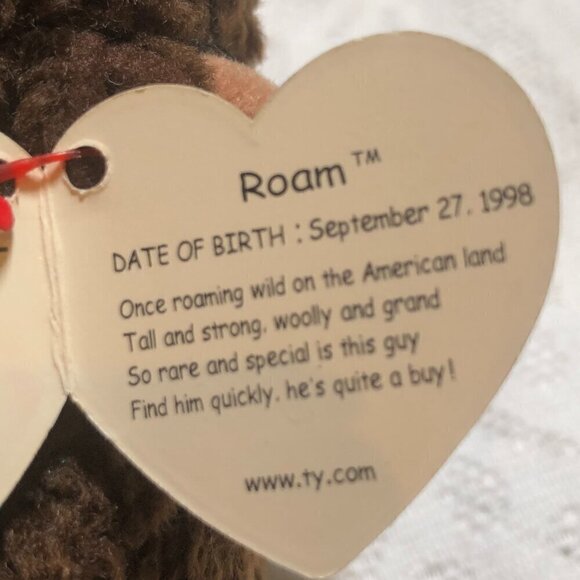 Ty Beanie Baby Roam the Buffalo Vintage 1998 - Picture 7 of 7